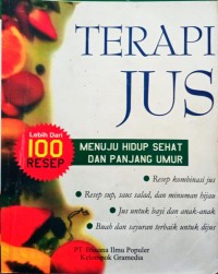 Image of Terapi Jus  menuju hidup sehat dan panjang umur